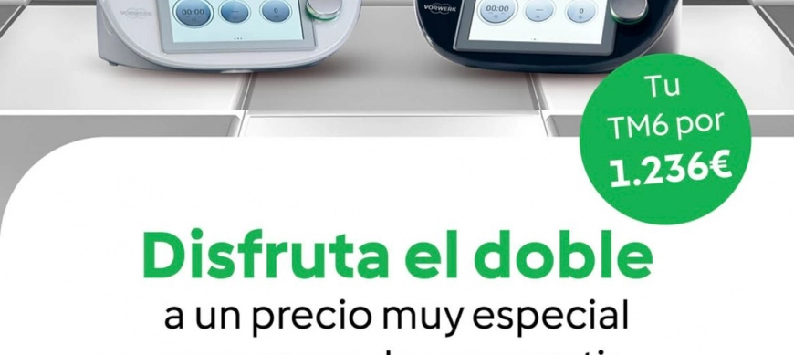 Super Promoción Thermomix Blanco o Negro + Doble Vaso de REGALO