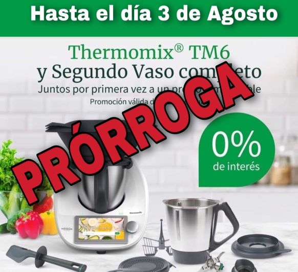 Thermomix® TM6 y Segundo Vaso Completo Promoción Valida del 7 al 27 de Julio